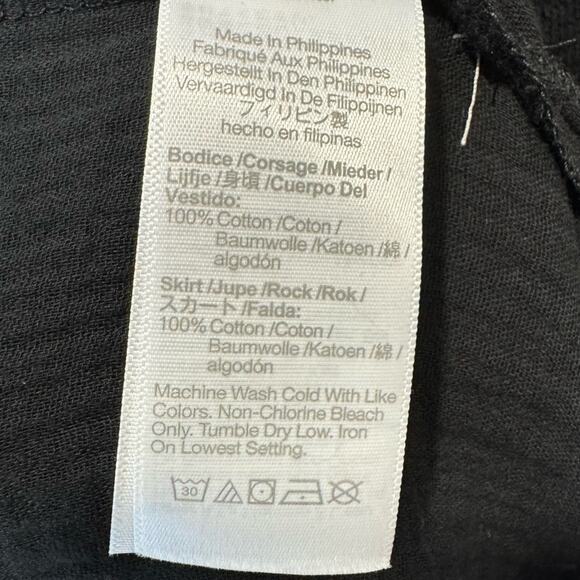 🍁 NWT Madewell Mixed Media Tank Dress NK516 Minimalist Small Black - Picture 7 of 9